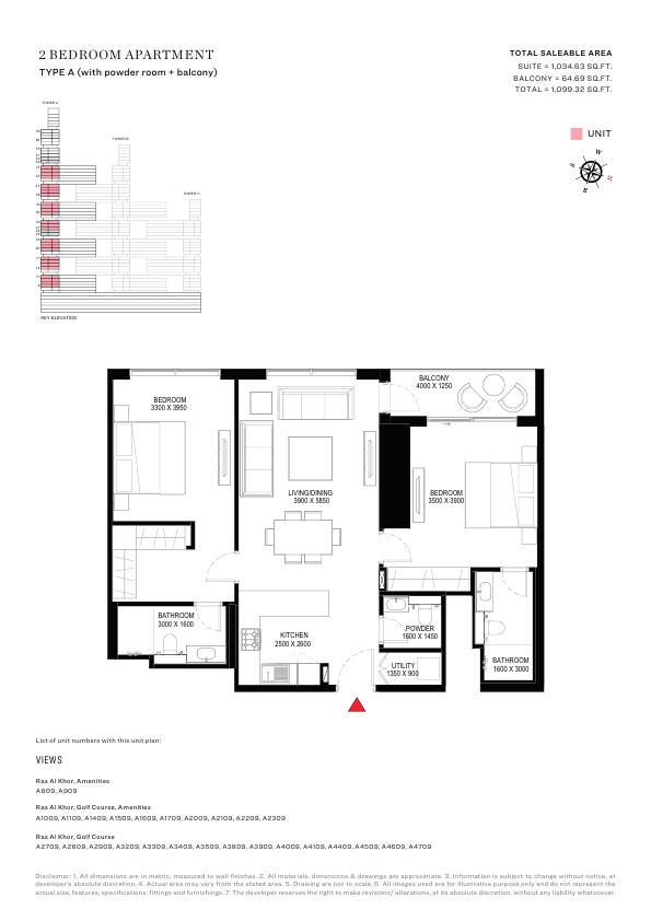 sobha-one floor plan